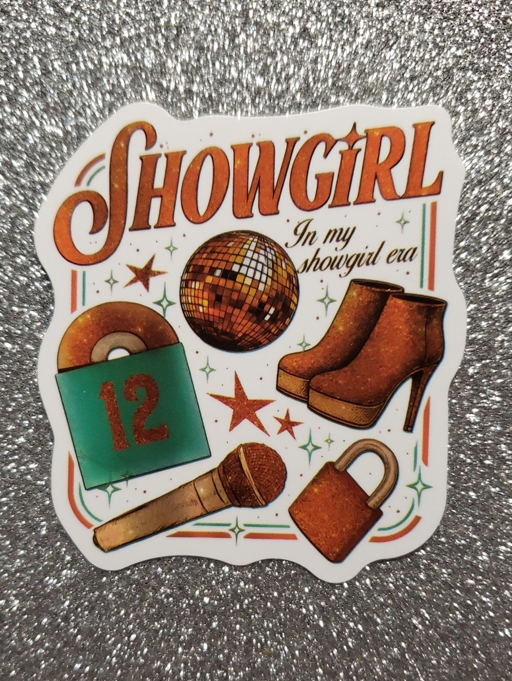10/$10 Taylor Swift SHOWGIRL Waterproof Sticker